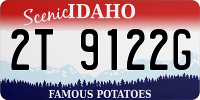 ID license plate 2T9122G