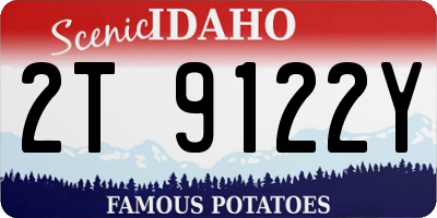 ID license plate 2T9122Y
