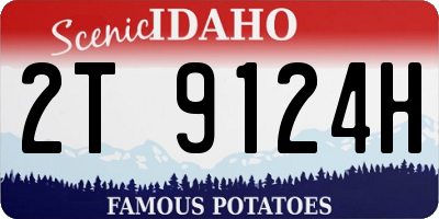 ID license plate 2T9124H