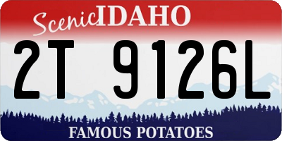 ID license plate 2T9126L