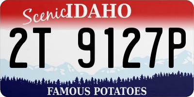 ID license plate 2T9127P