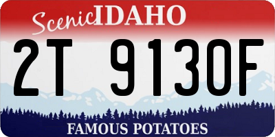 ID license plate 2T9130F