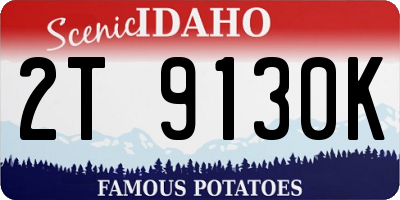 ID license plate 2T9130K