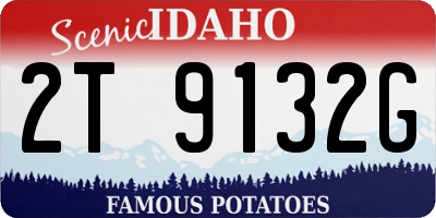 ID license plate 2T9132G