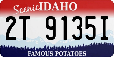 ID license plate 2T9135I