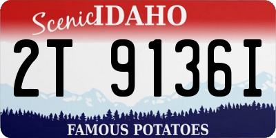 ID license plate 2T9136I