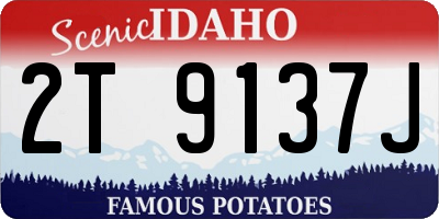 ID license plate 2T9137J