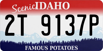 ID license plate 2T9137P