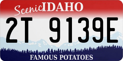 ID license plate 2T9139E
