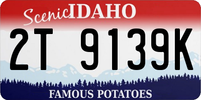 ID license plate 2T9139K