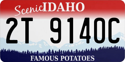ID license plate 2T9140C