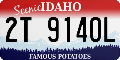 ID license plate 2T9140L