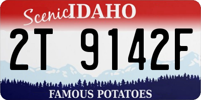 ID license plate 2T9142F