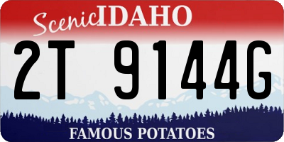 ID license plate 2T9144G