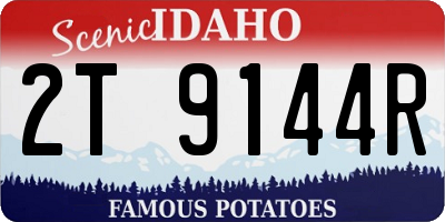 ID license plate 2T9144R
