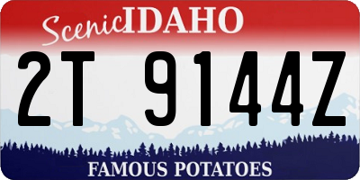 ID license plate 2T9144Z