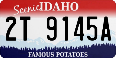 ID license plate 2T9145A