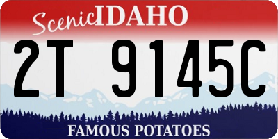 ID license plate 2T9145C