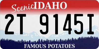ID license plate 2T9145I