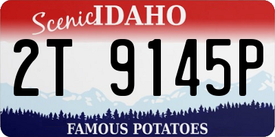 ID license plate 2T9145P