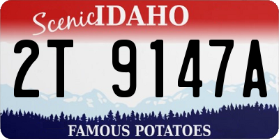 ID license plate 2T9147A