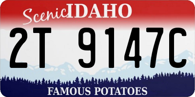 ID license plate 2T9147C