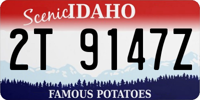 ID license plate 2T9147Z