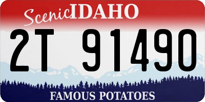 ID license plate 2T9149O