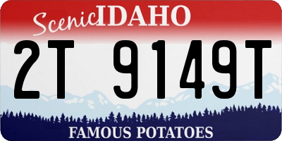 ID license plate 2T9149T