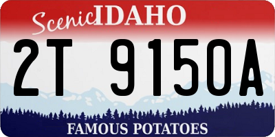 ID license plate 2T9150A