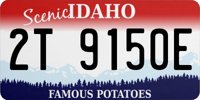 ID license plate 2T9150E
