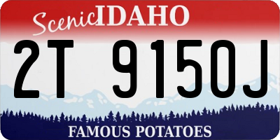 ID license plate 2T9150J