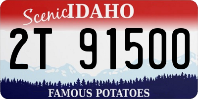 ID license plate 2T9150O