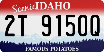 ID license plate 2T9150Q