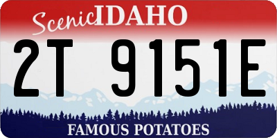 ID license plate 2T9151E