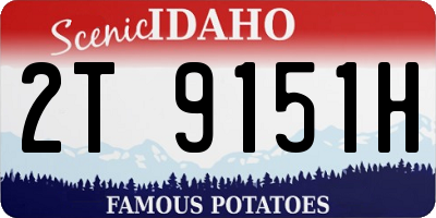 ID license plate 2T9151H