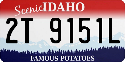 ID license plate 2T9151L