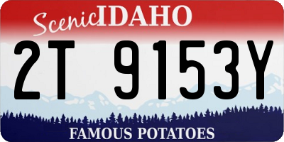 ID license plate 2T9153Y