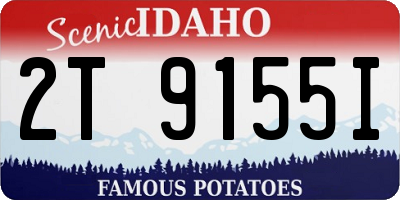 ID license plate 2T9155I