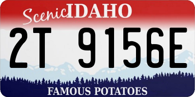 ID license plate 2T9156E