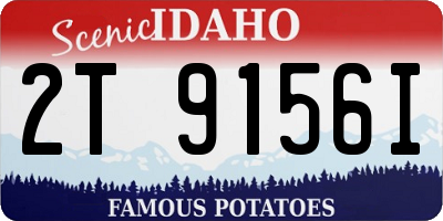 ID license plate 2T9156I