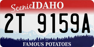 ID license plate 2T9159A