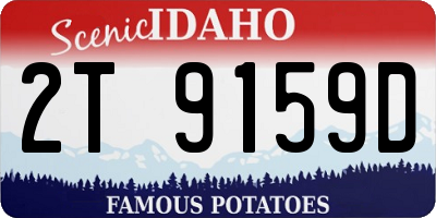 ID license plate 2T9159D