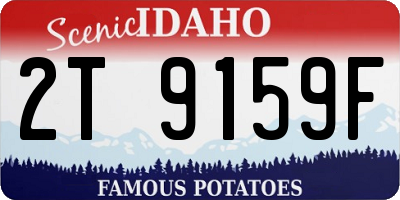 ID license plate 2T9159F