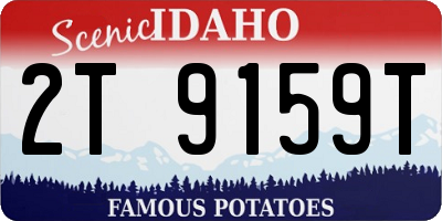 ID license plate 2T9159T