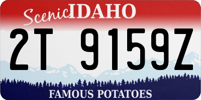 ID license plate 2T9159Z