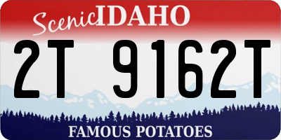 ID license plate 2T9162T