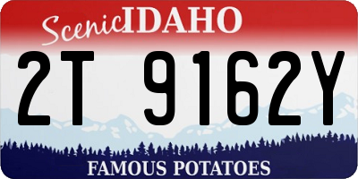 ID license plate 2T9162Y