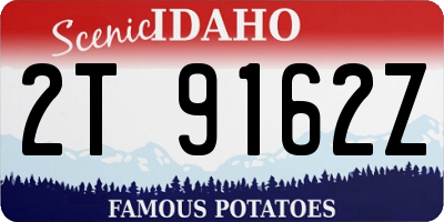 ID license plate 2T9162Z