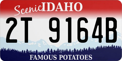 ID license plate 2T9164B